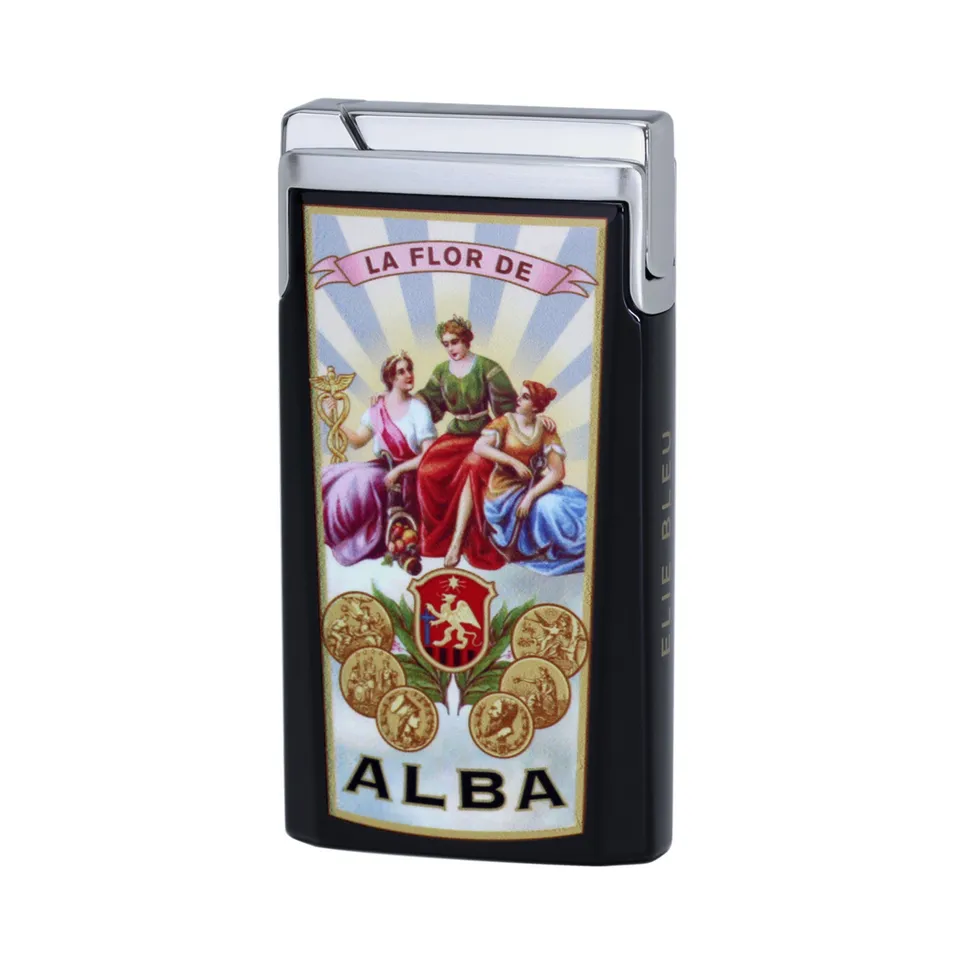 Elie Bleu J15 La flor de Alba sigarlighter lakk blomster