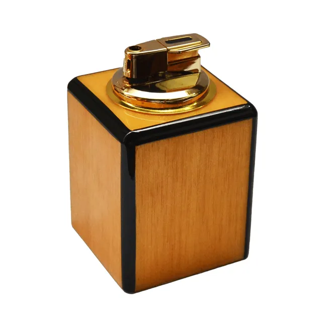 Mastro de Paja bordlighter bjørk unikat 6x6x10 cm