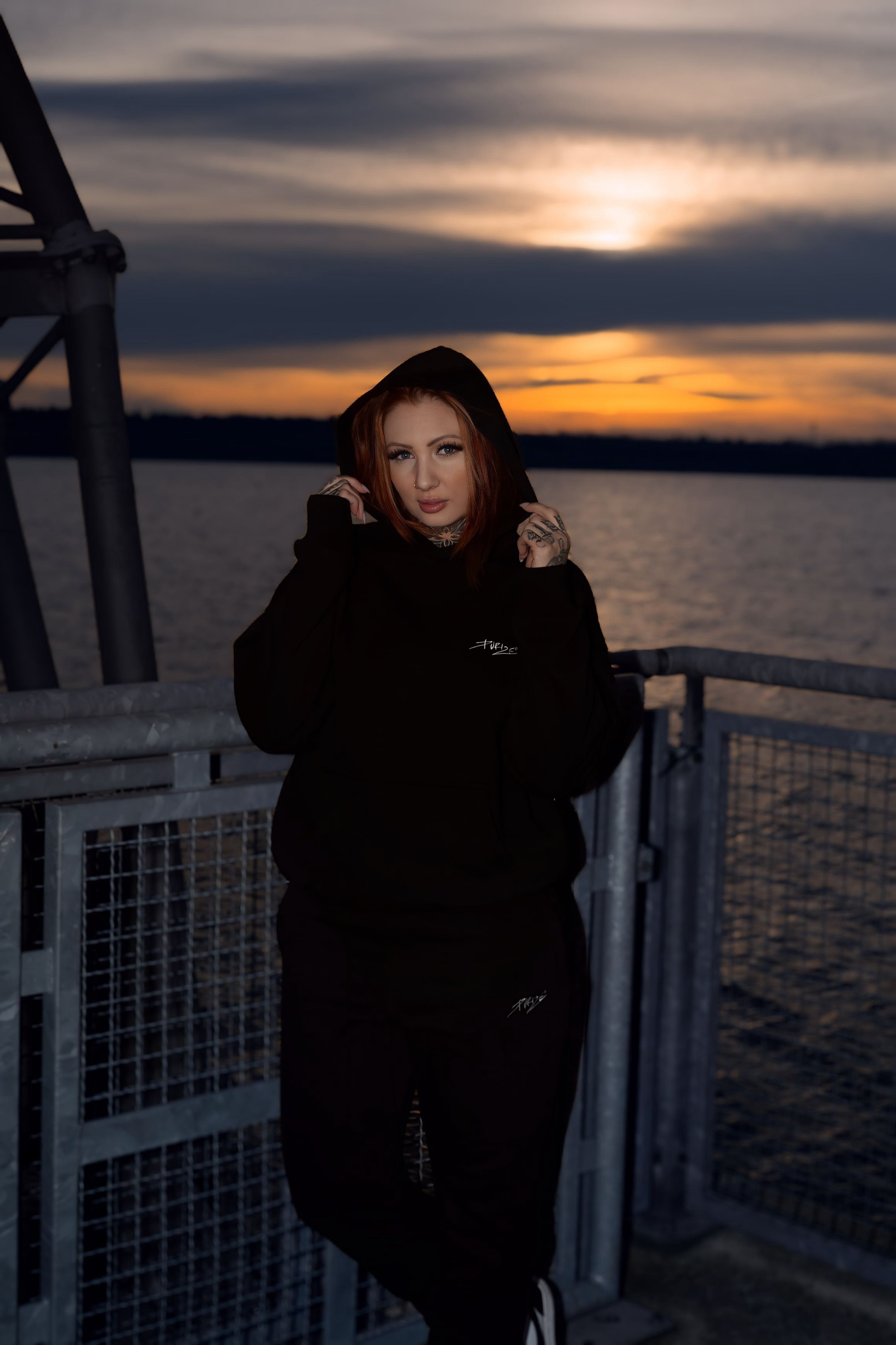 Purize Hoodie hettegenser svart bomullsblanding
