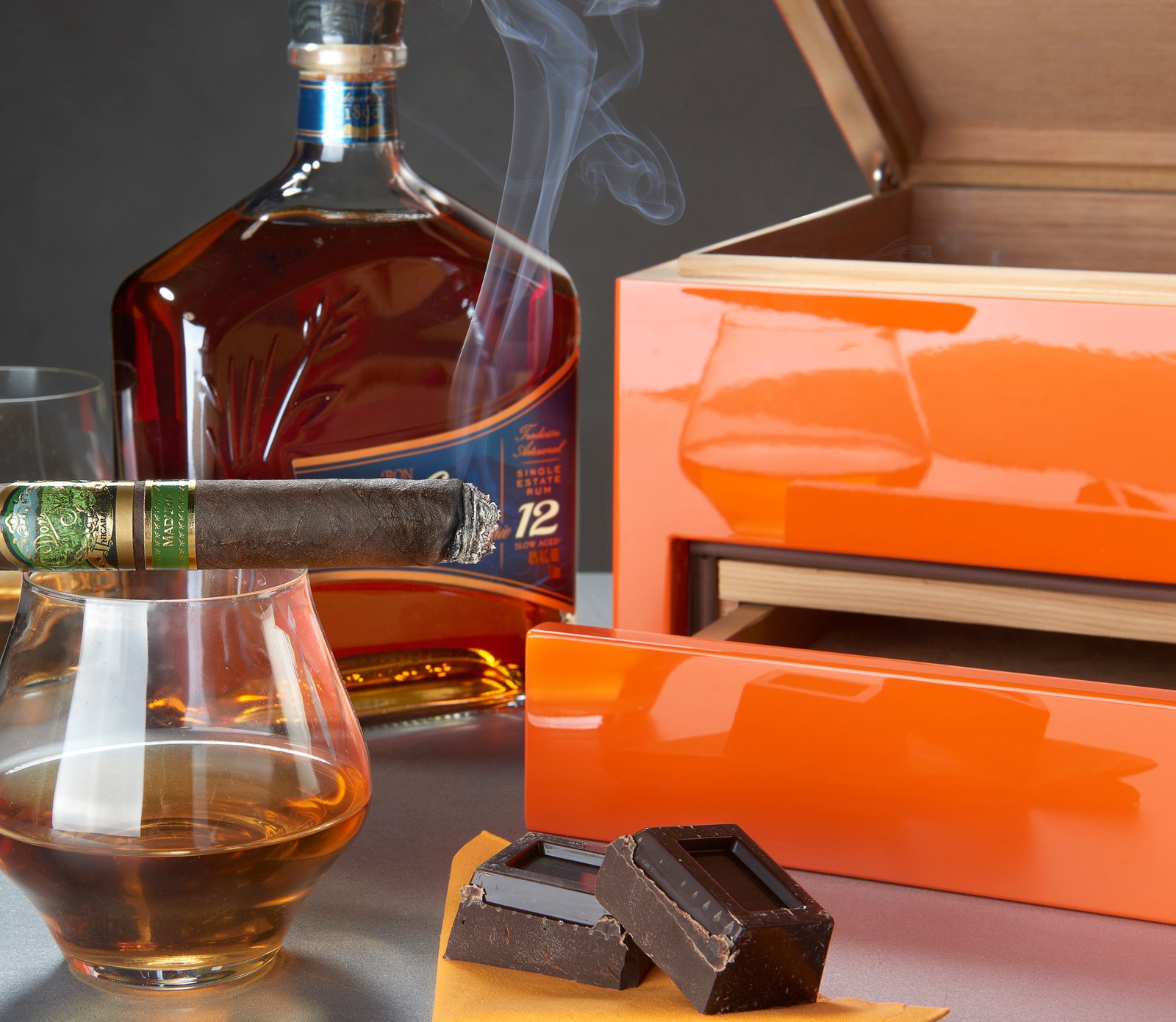 Morici Roma Special Club humidor oransje 100 sigarer