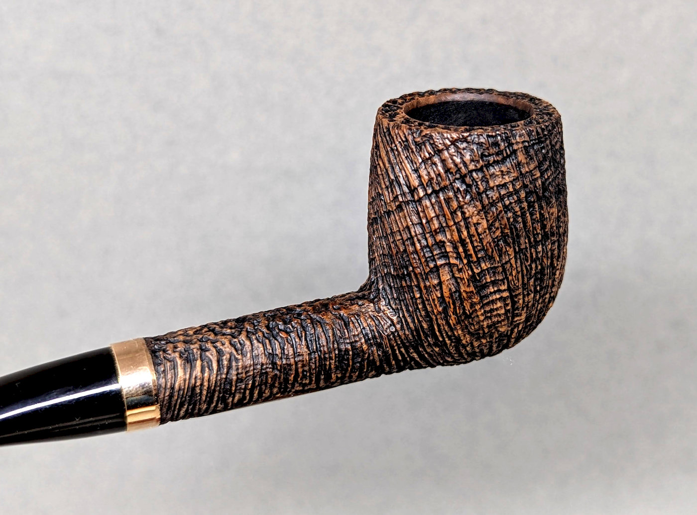 Talbert Ligne Bretagne 2605LB tobakkspipe hybrid rustikk