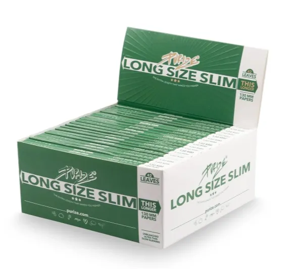 Purize Long Size Slim rullepapir 40-pakning ubleket