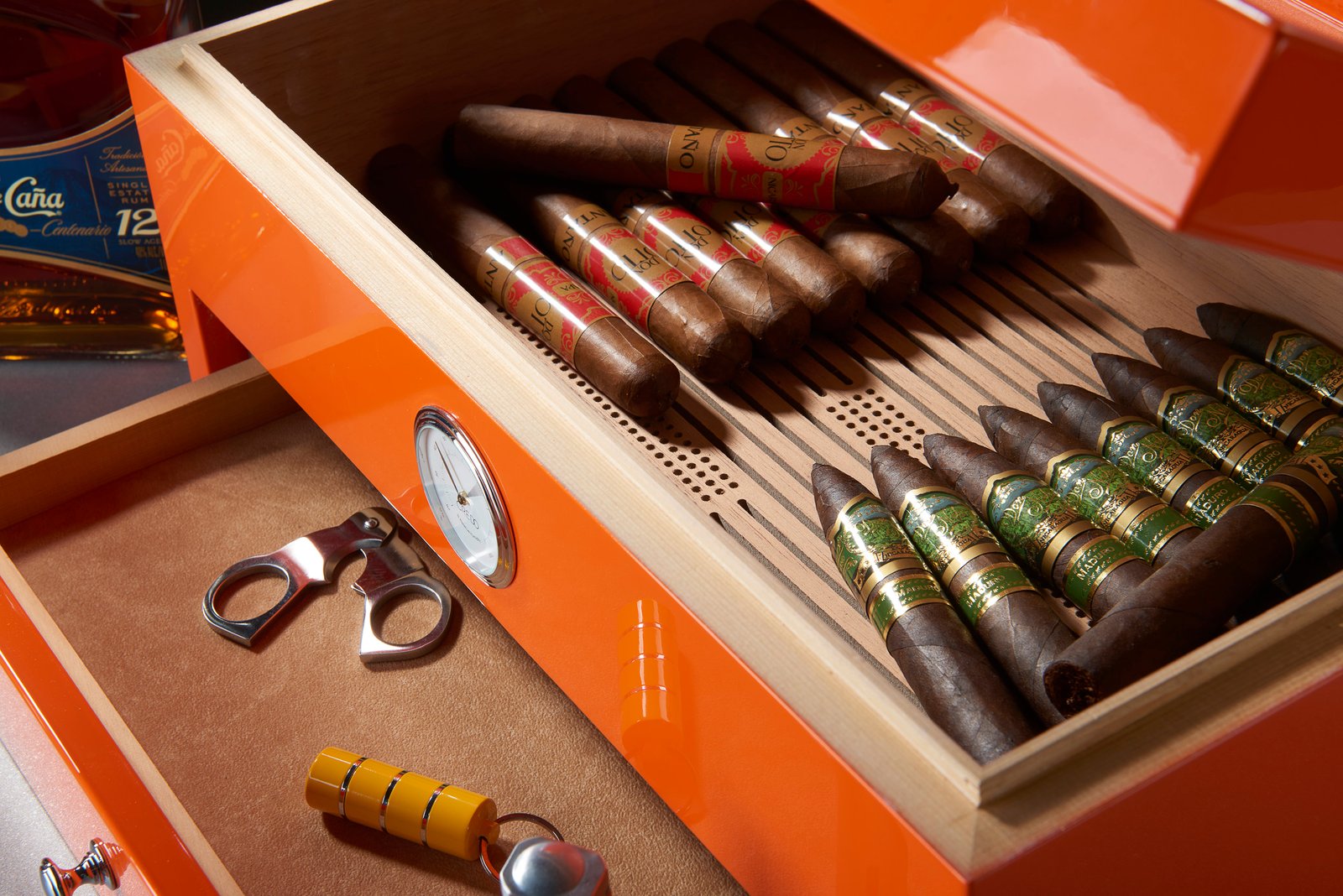 Morici Roma Special Club humidor oransje 100 sigarer