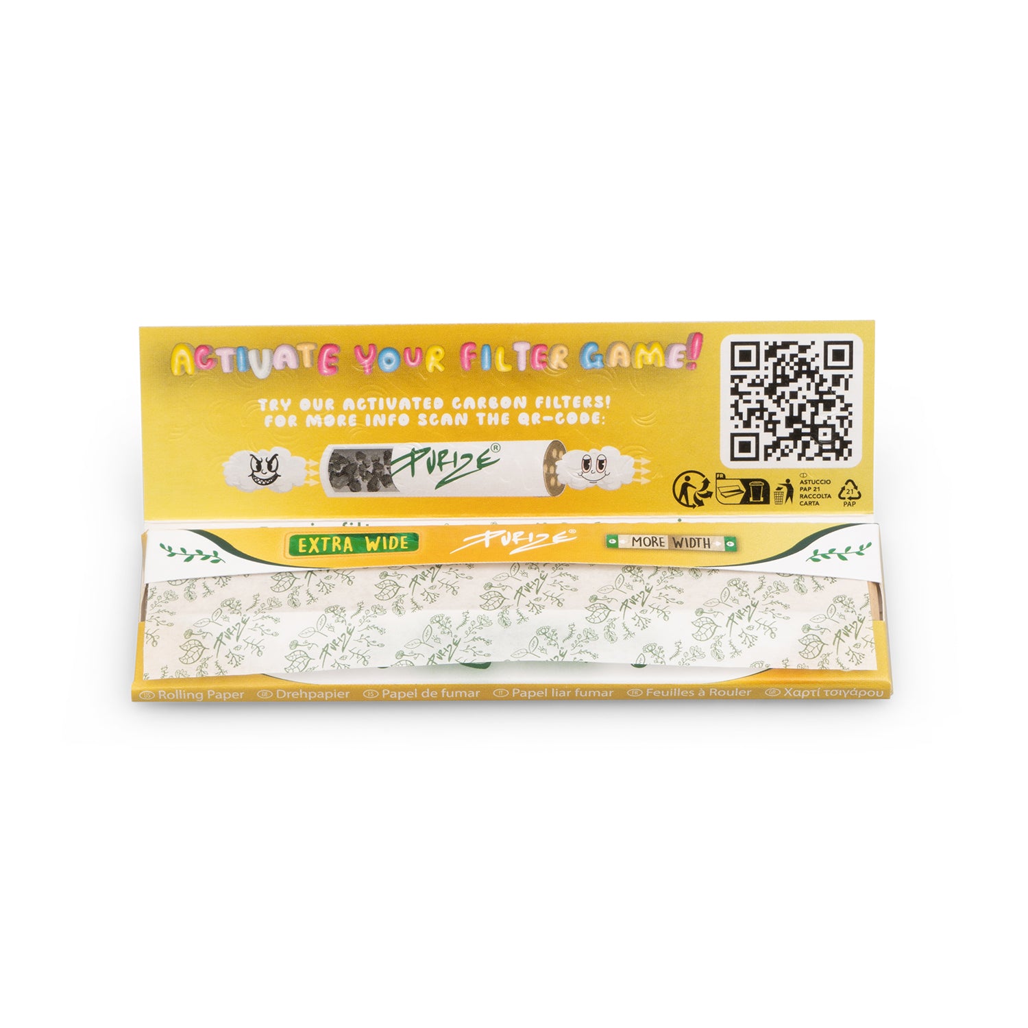 Purize King Size Wide rullepapir 42 ark ubleket