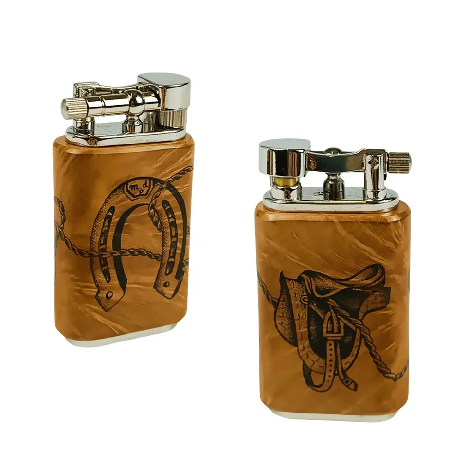 Mastro de Paja lighter briar messing steinflamme